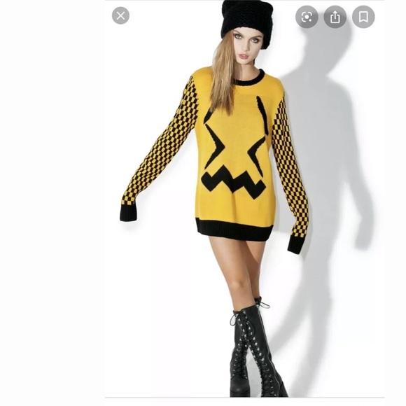 Current Mood Sweaters - New Dolls Kill CURRENT MOOD Orange Jack O’ Sweater